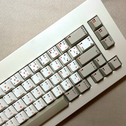 Red Gray keycap set detail 5
