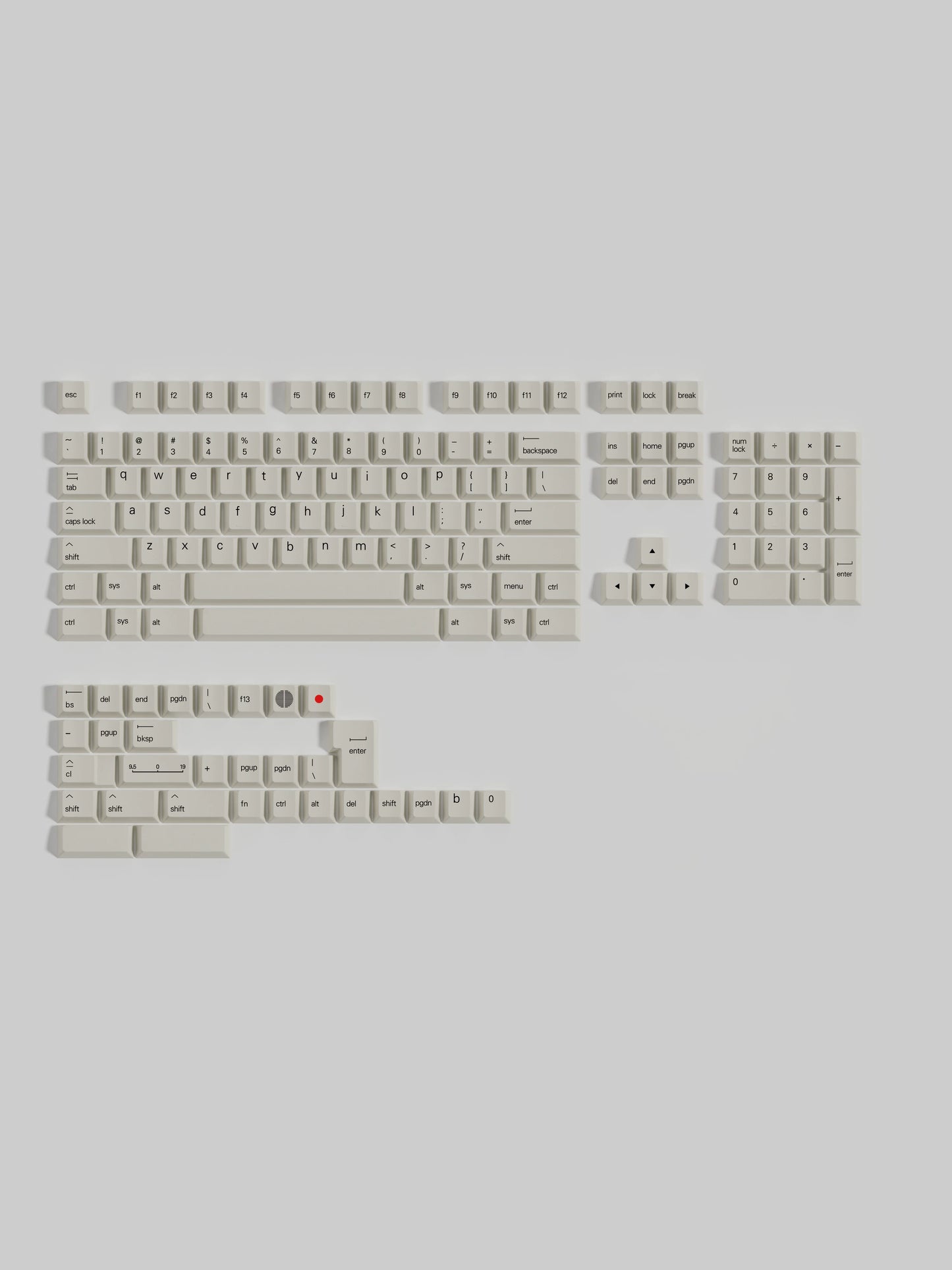 Less but Better keycap set detail 7