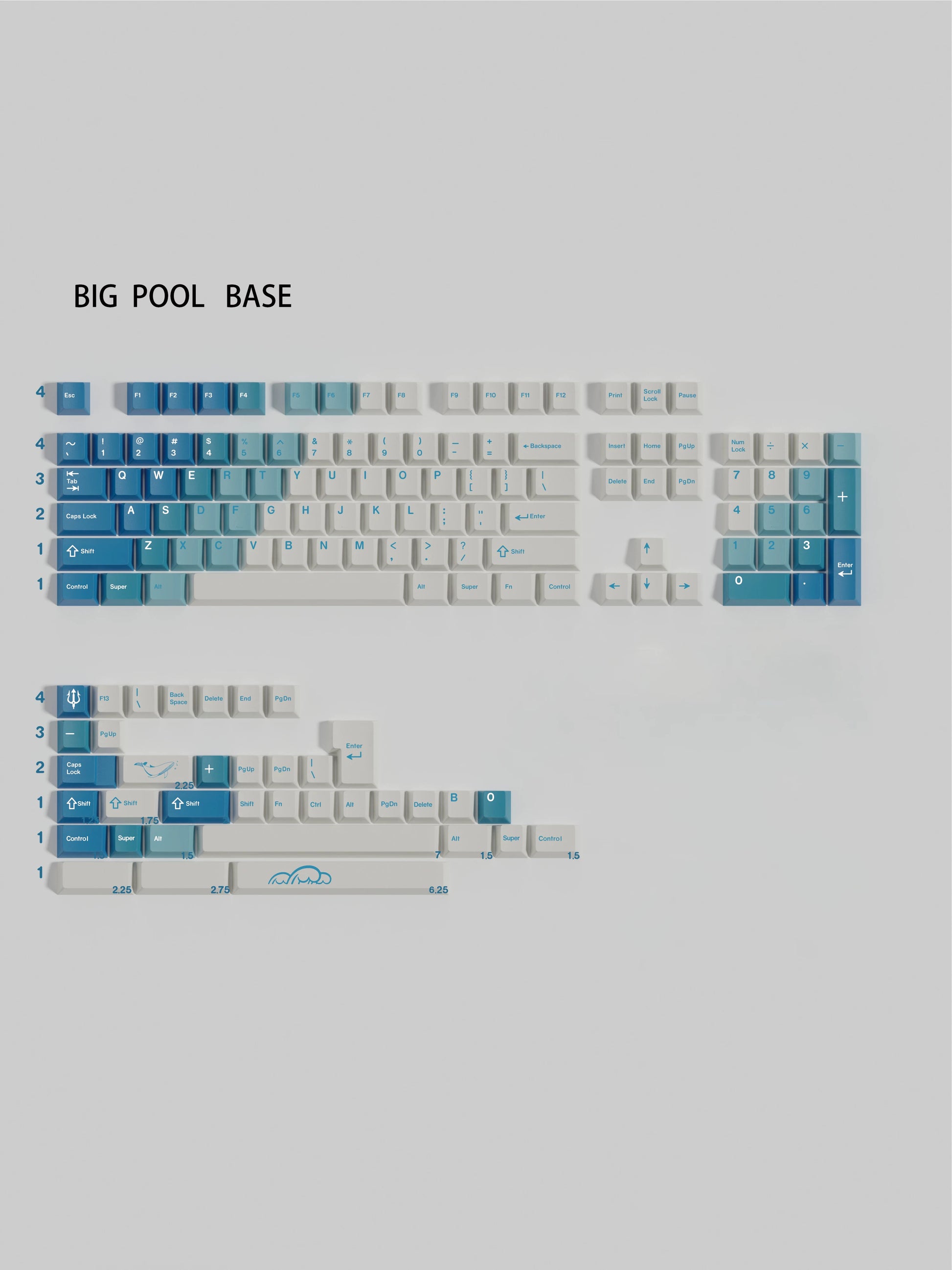 Walker Big Pool keycap set detail 5