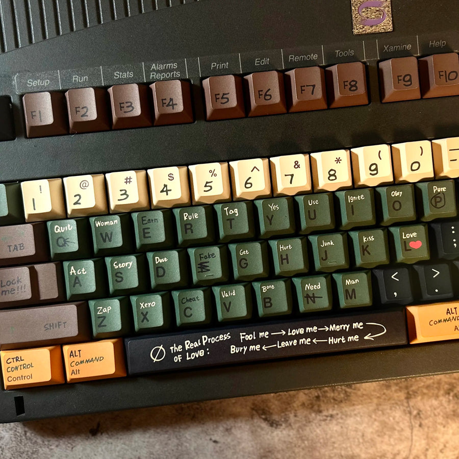 Love Story keycap set close-up