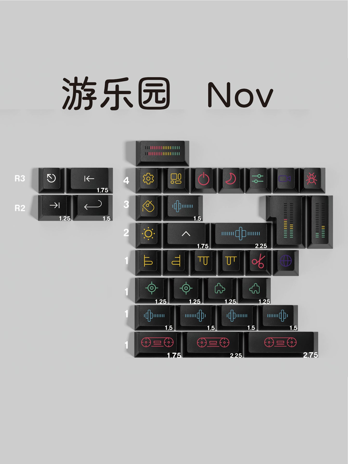 Playground keycap set detail 8