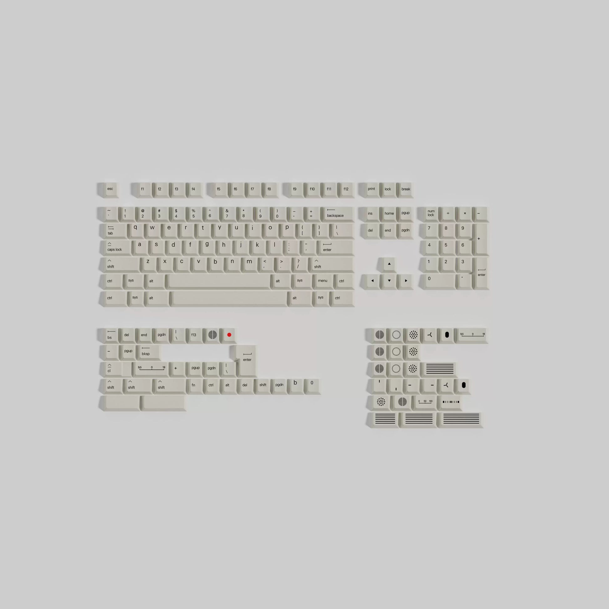 Less but Better keycap set close-up