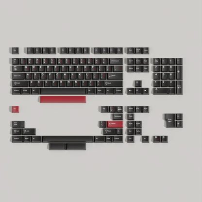 WOB Cherry profile PBT keycaps with red spacebar