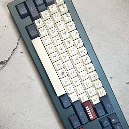 Chemistry keycap set close-up