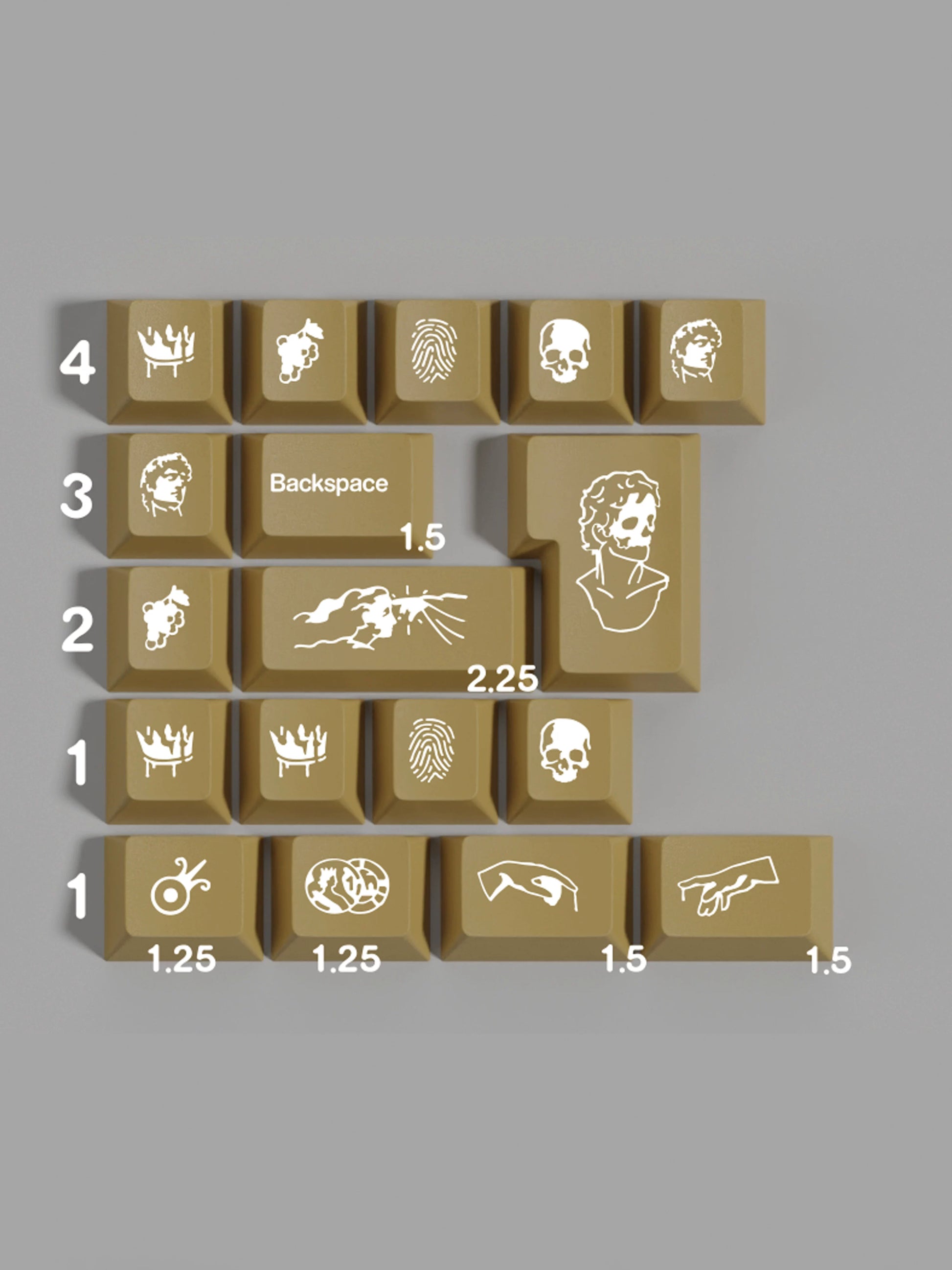Midas keycap set detail 13