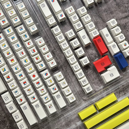 Gestalt Color Block keycap set close-up