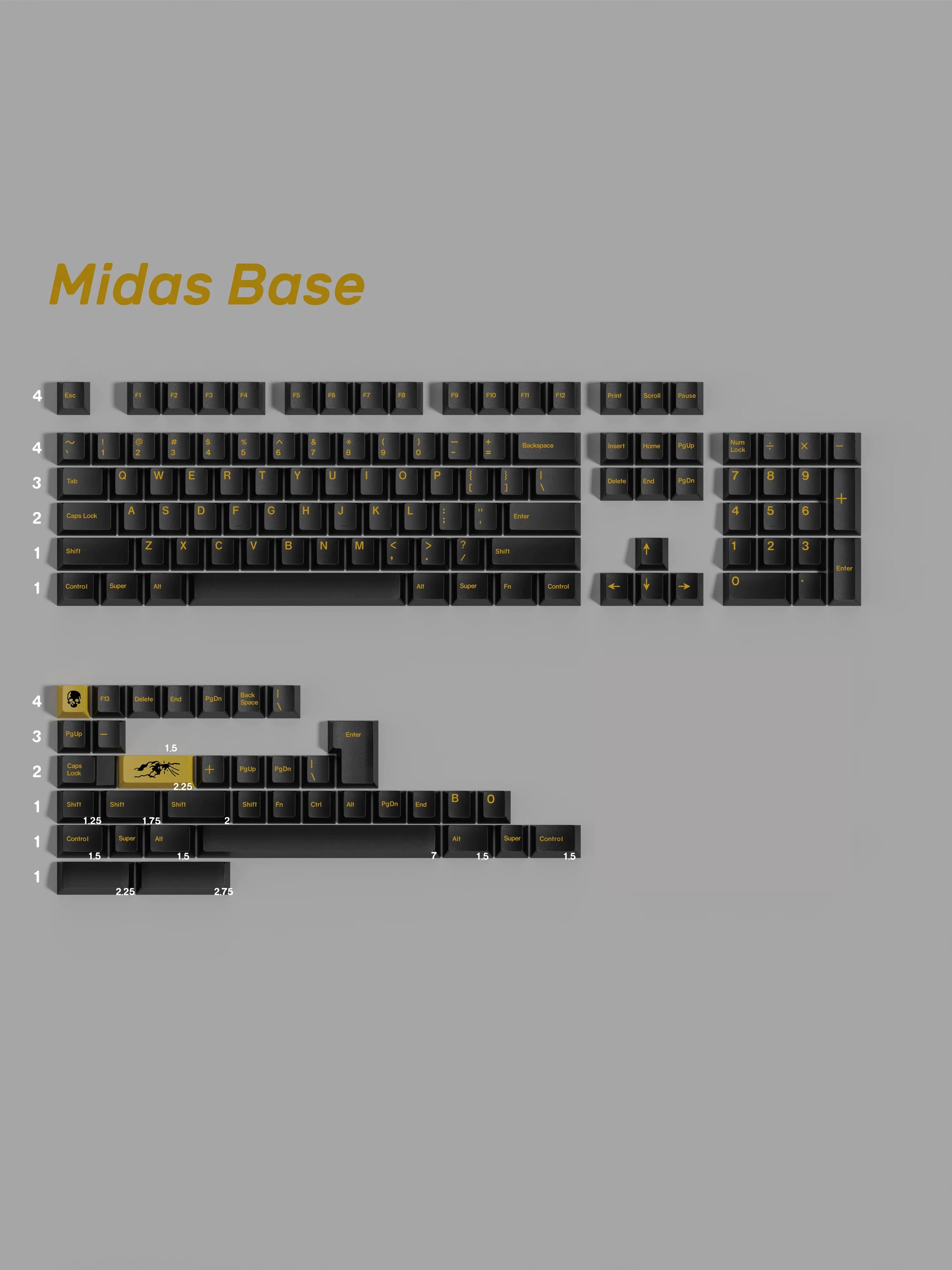 Midas keycap set detail 8