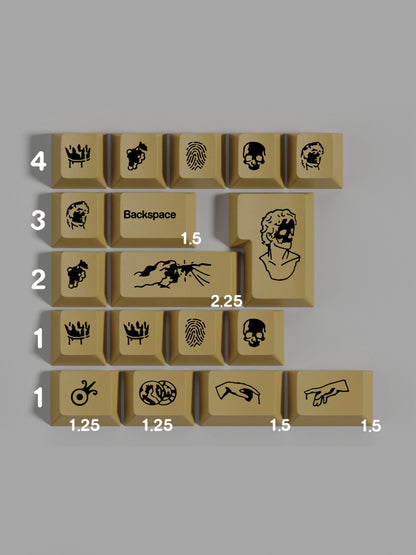 Midas keycap set detail 12