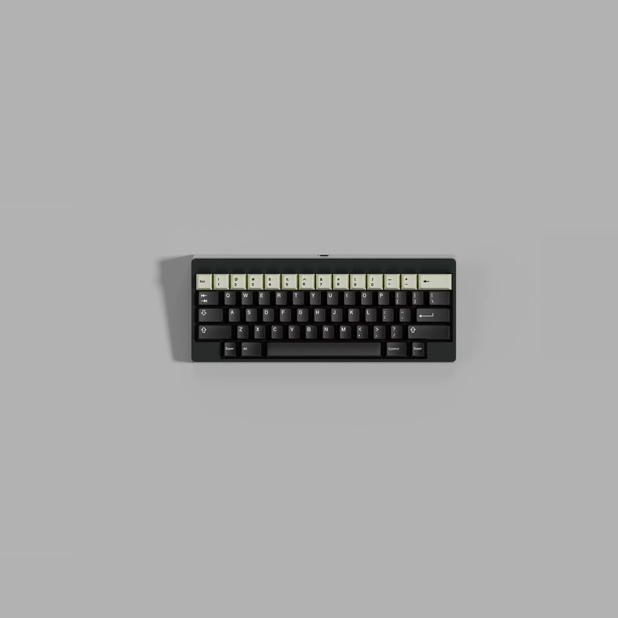 Graphite PBT keycap set overview