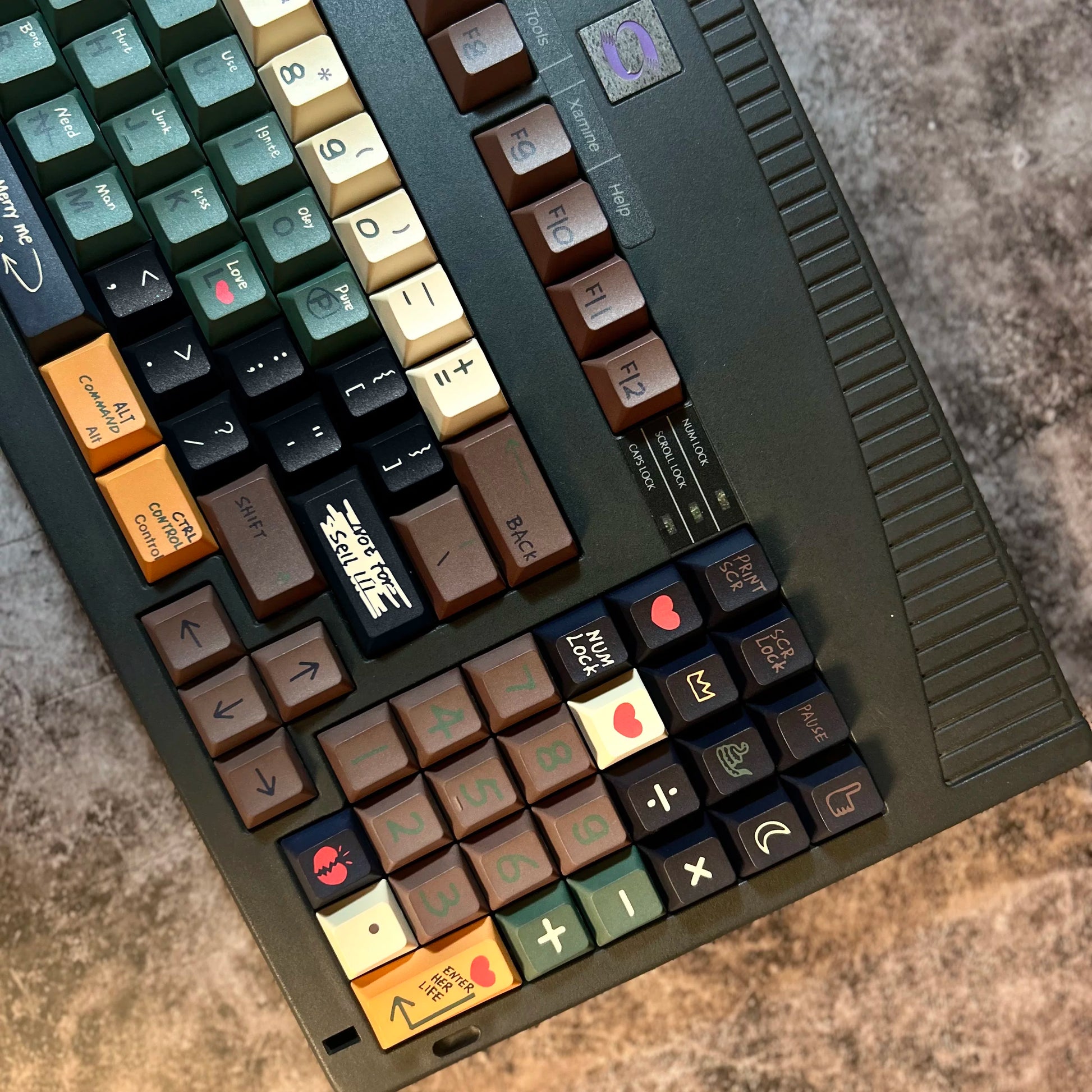 Love Story keycap set compatibility layout