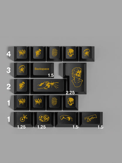 Midas keycap set detail 11