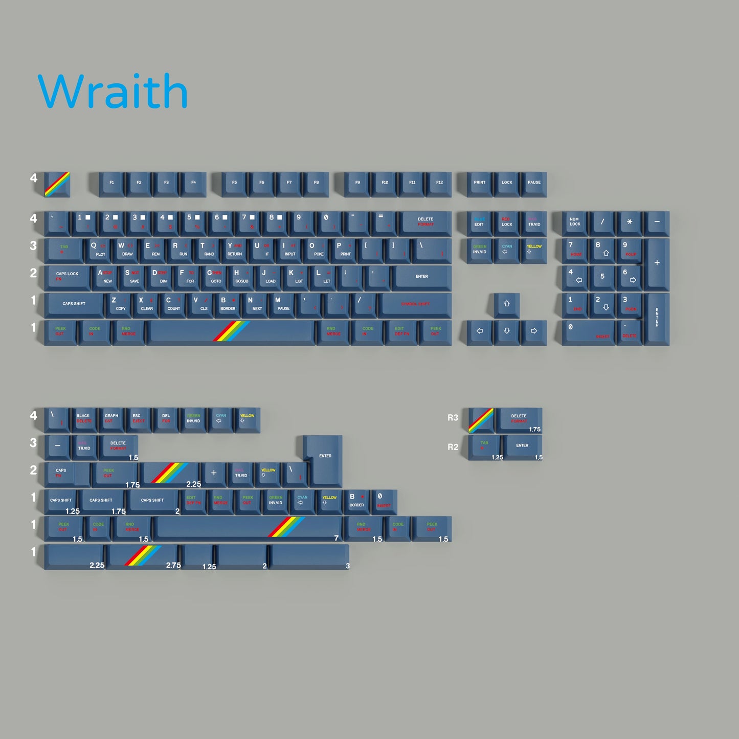 Phantom keycap set detail 4