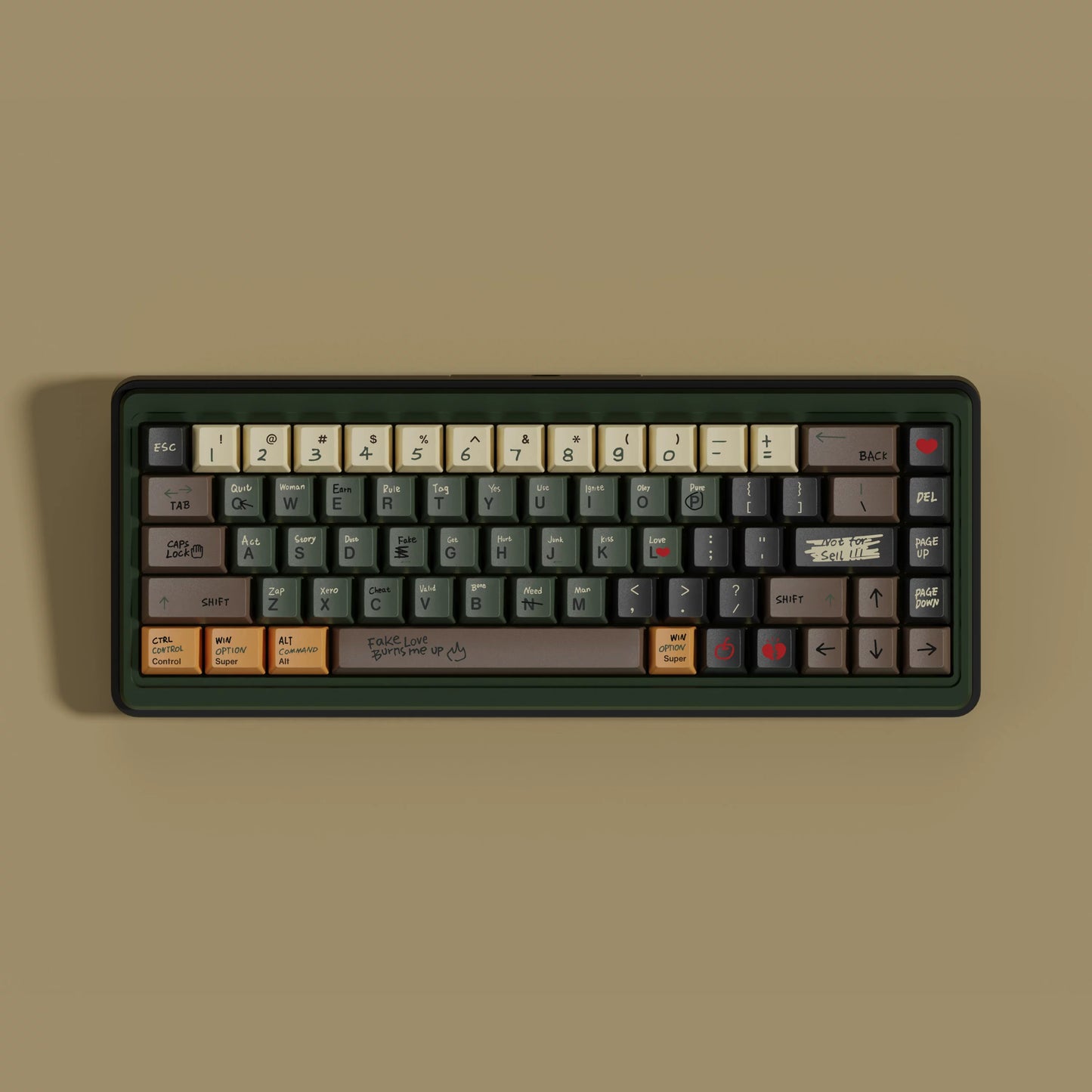 Love Story PBT keycap set overview