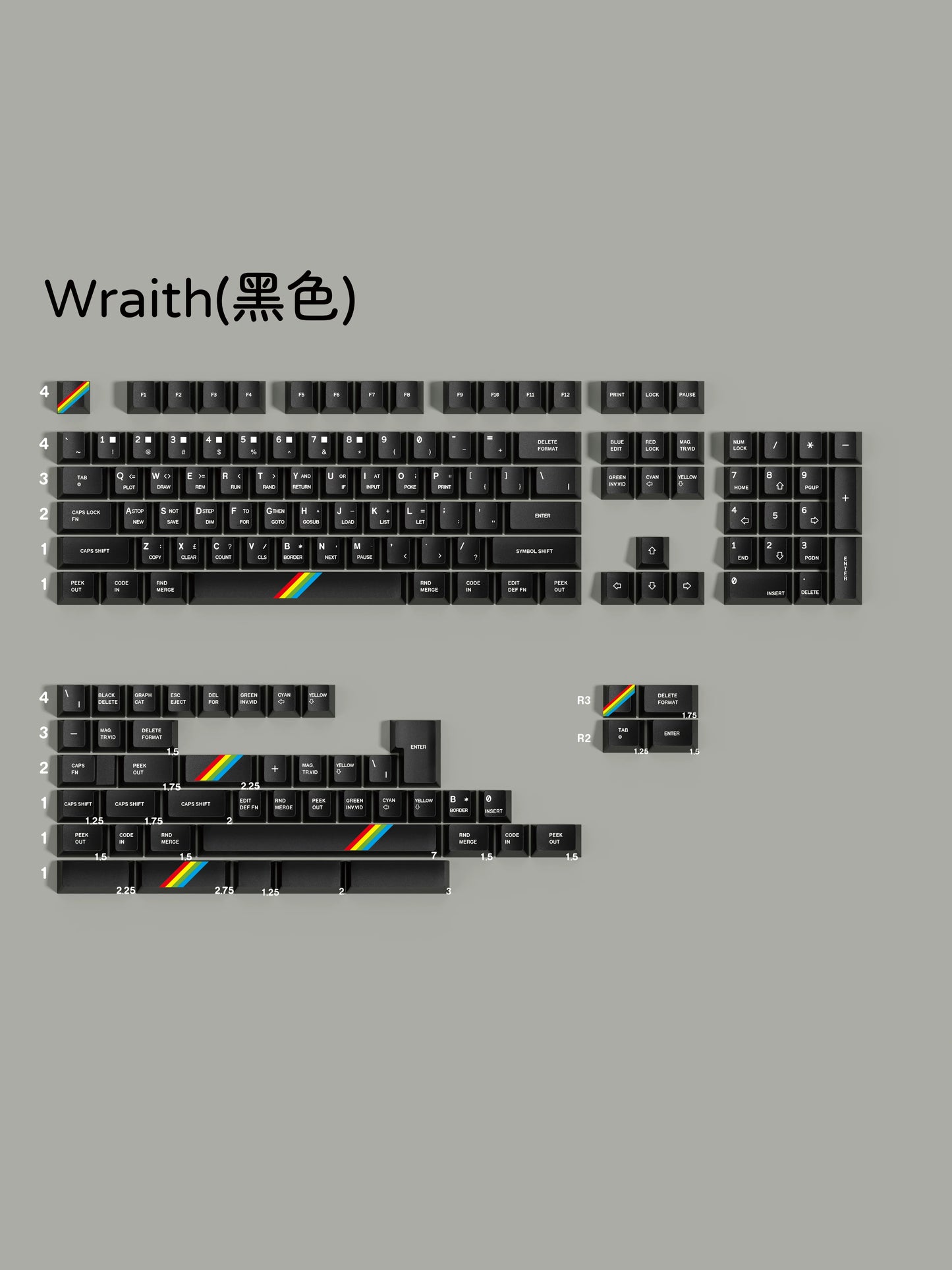 Phantom keycap set detail 6