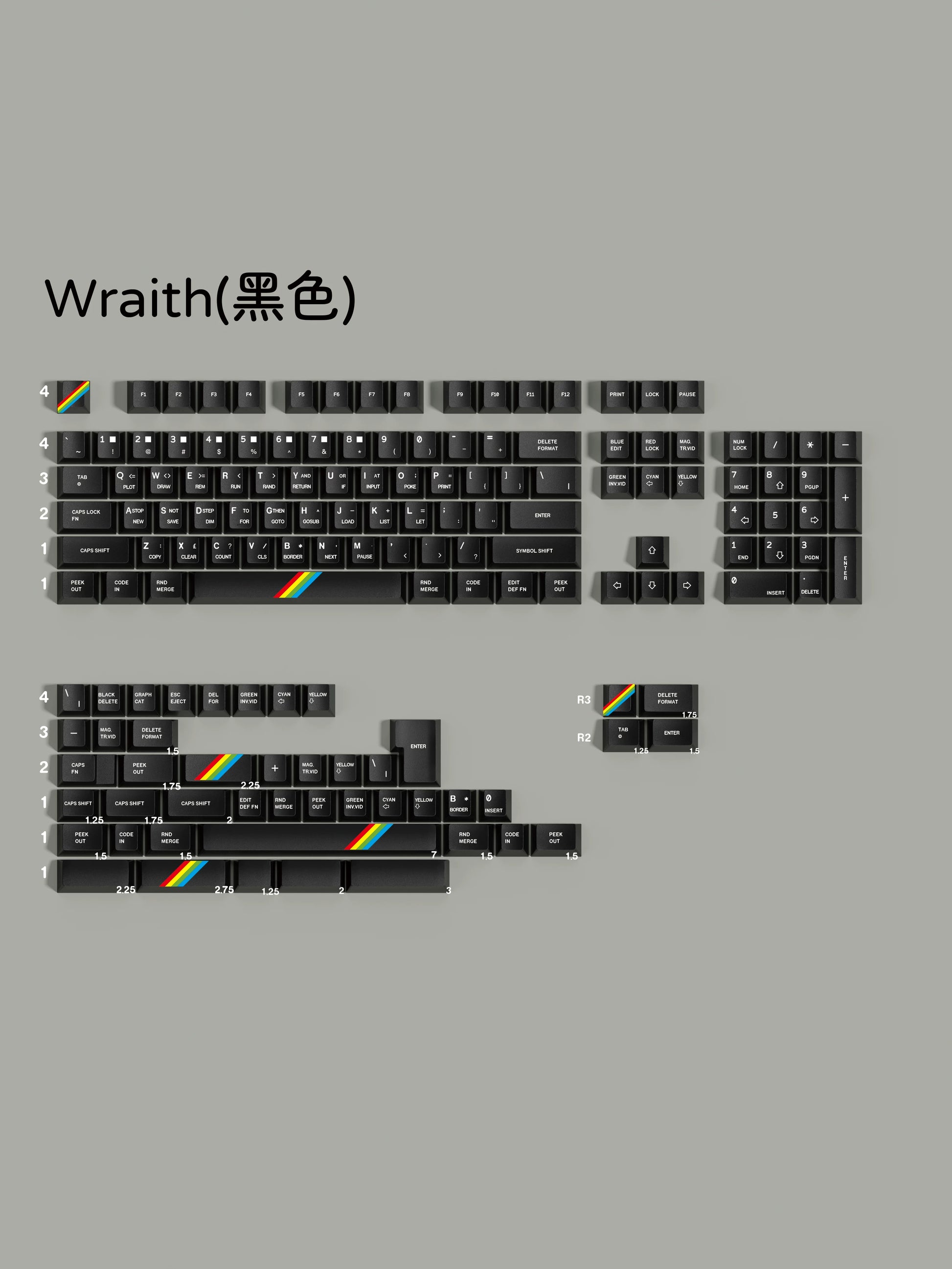 Phantom keycap set detail 6
