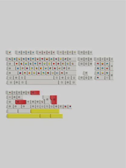 Gestalt Color Block keycap set detail 7