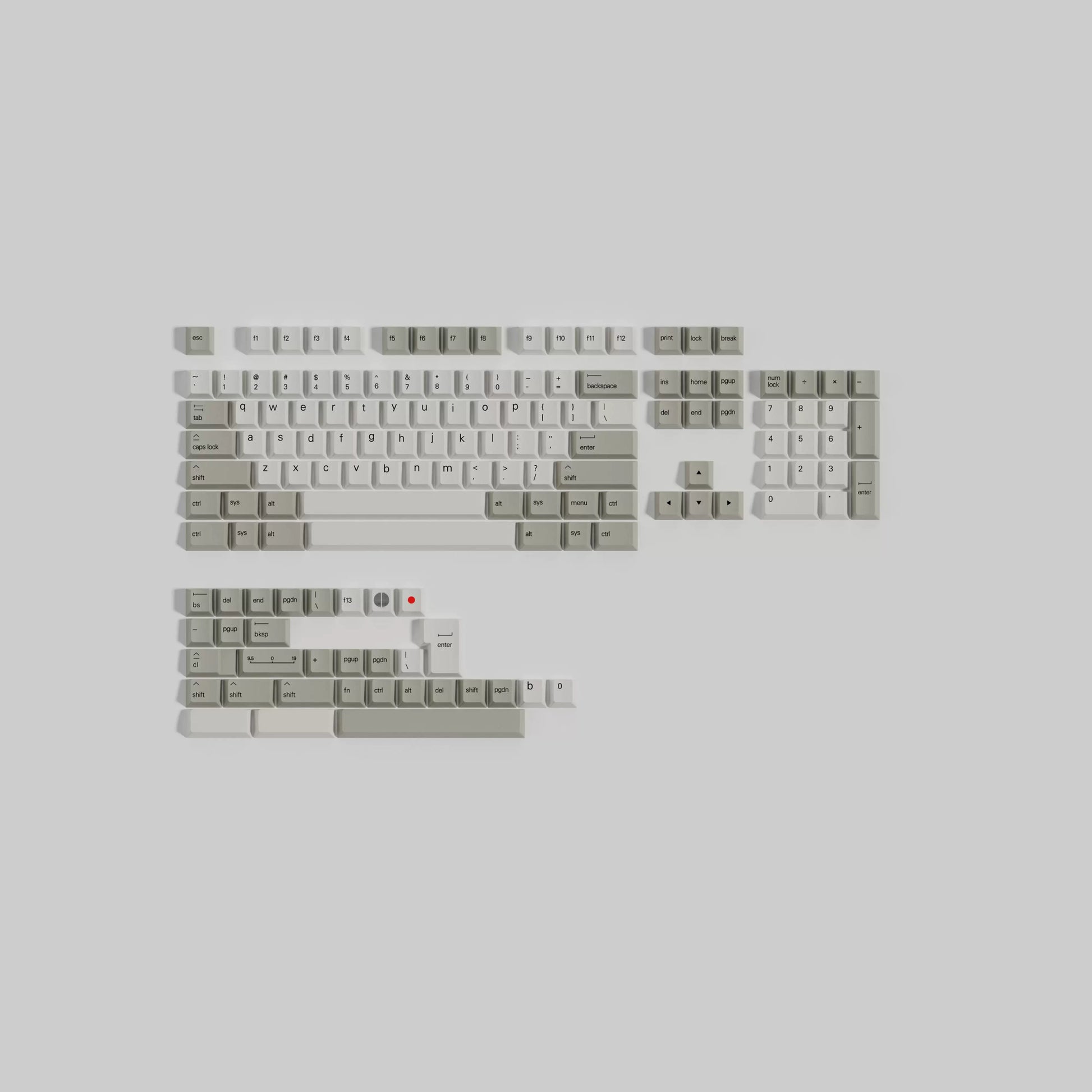 Less but Better PBT keycap set overview