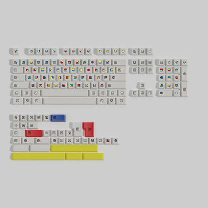 Gestalt Color Block PBT keycap set overview