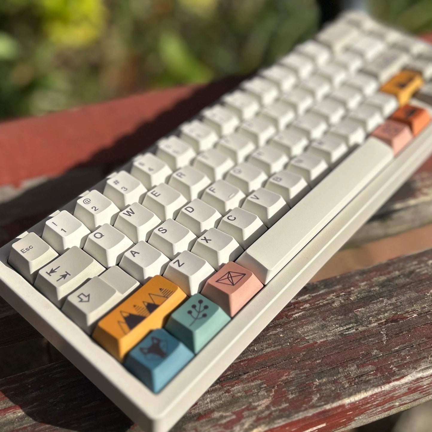 Scandi keycap set close-up