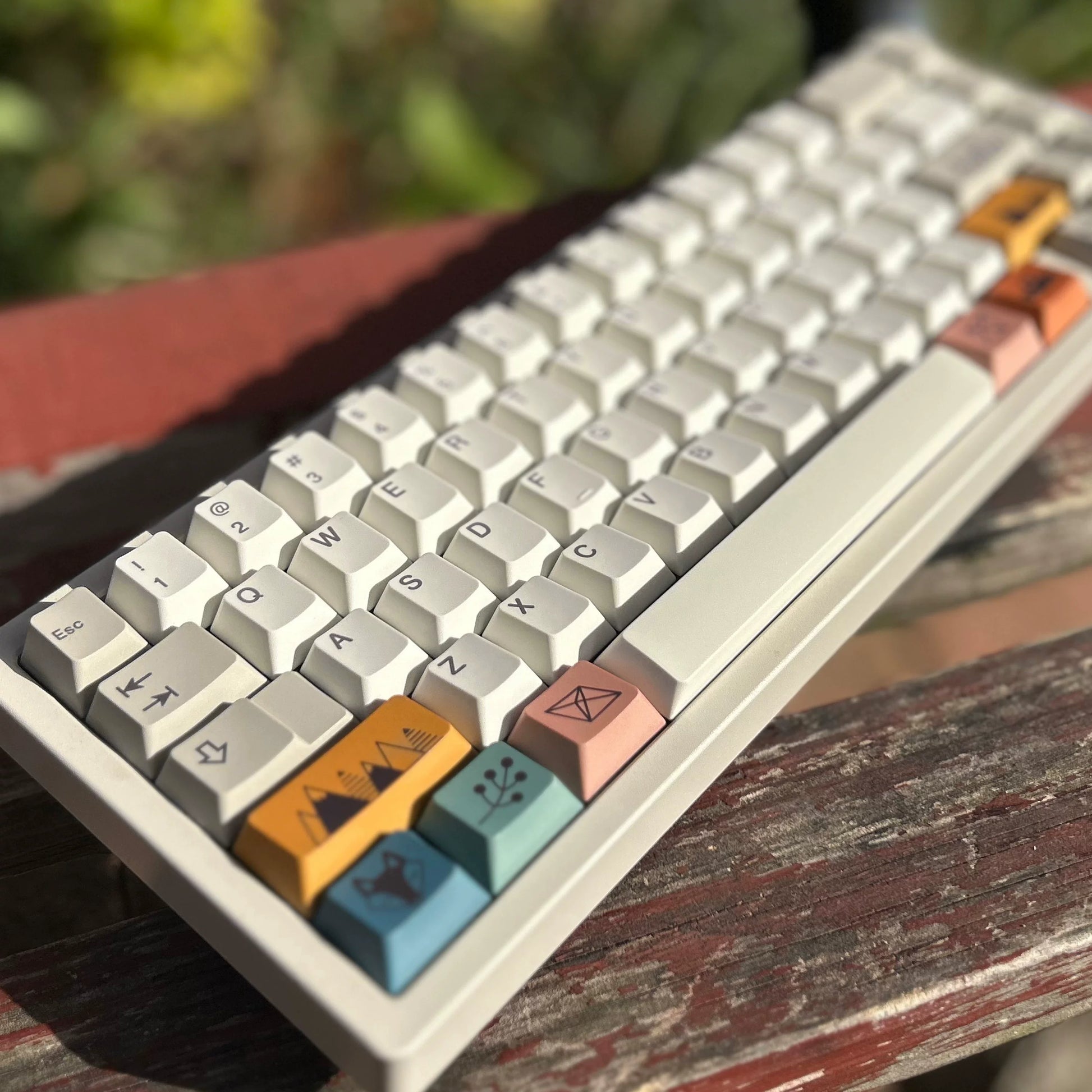 Scandi keycap set close-up