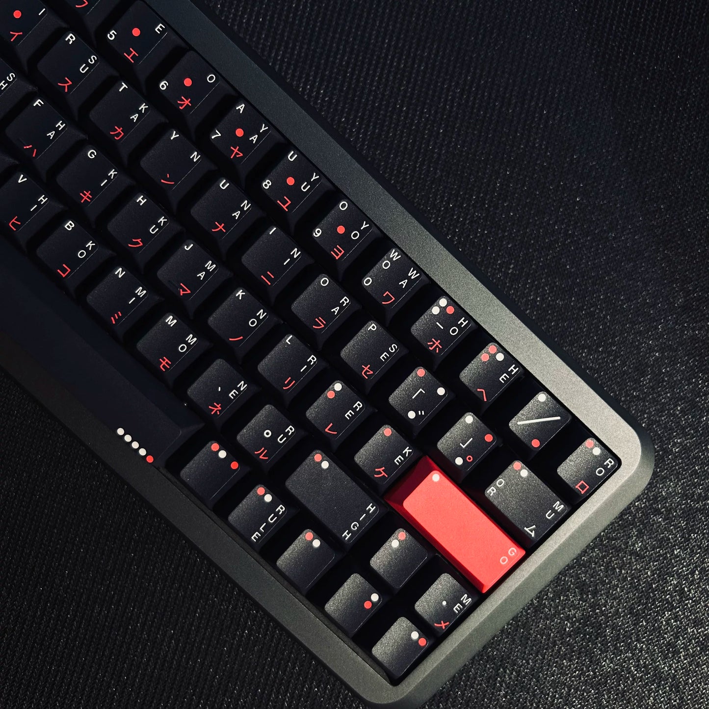 Red Gray keycap set compatibility layout