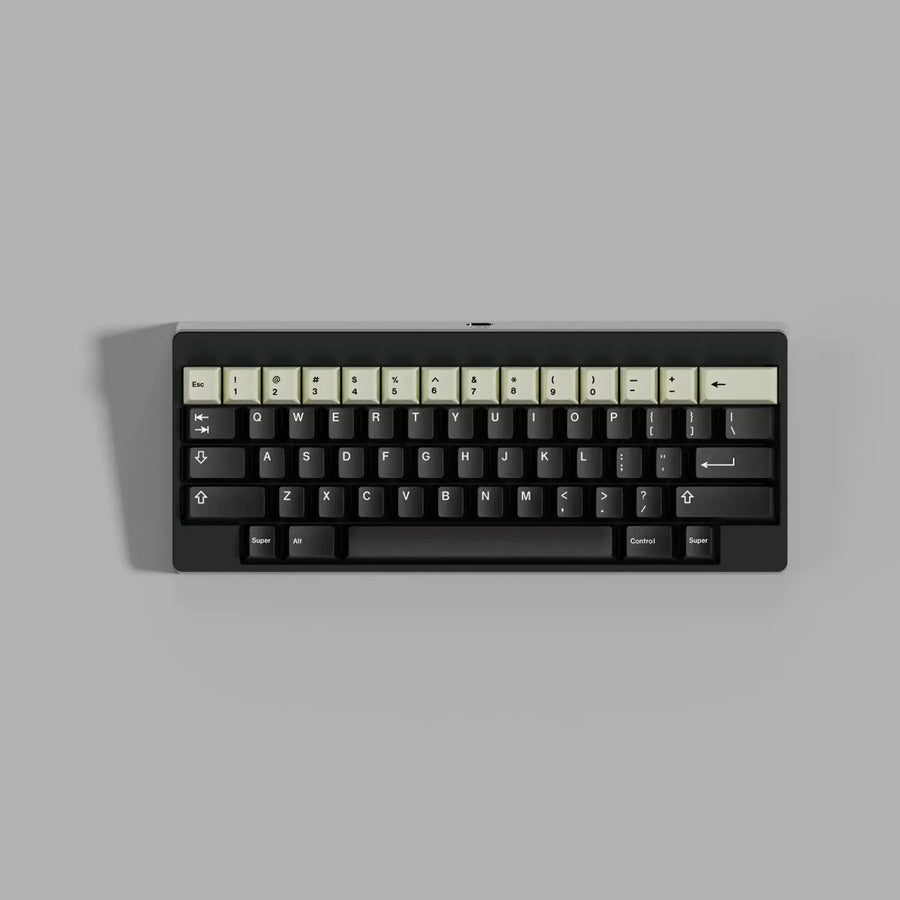 Graphite PBT dye-sub keycap set in Cherry profile