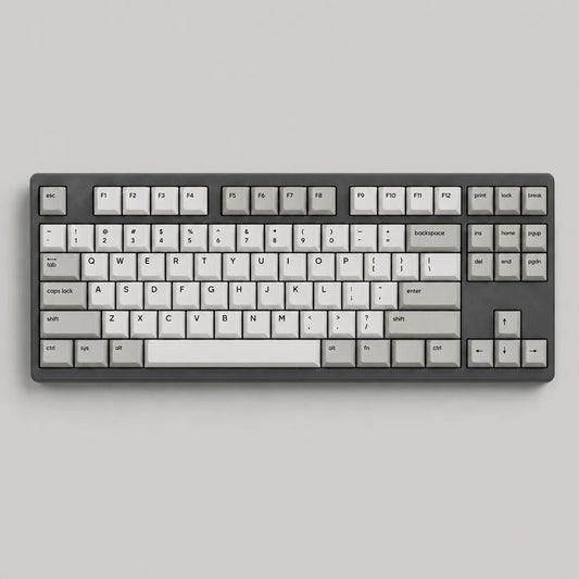 Less but Better PBT dye-sub keycap set on a TKL mechanical keyboard