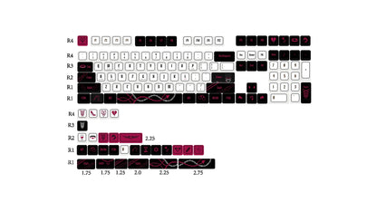 Lust original keycap set full layout and included novelty keys