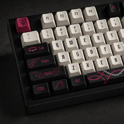 Lust keycap set chain spacebar and left modifier details