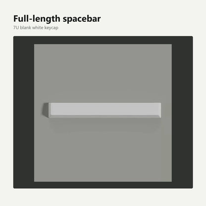 White 7U Cherry-profile spacebar keycap